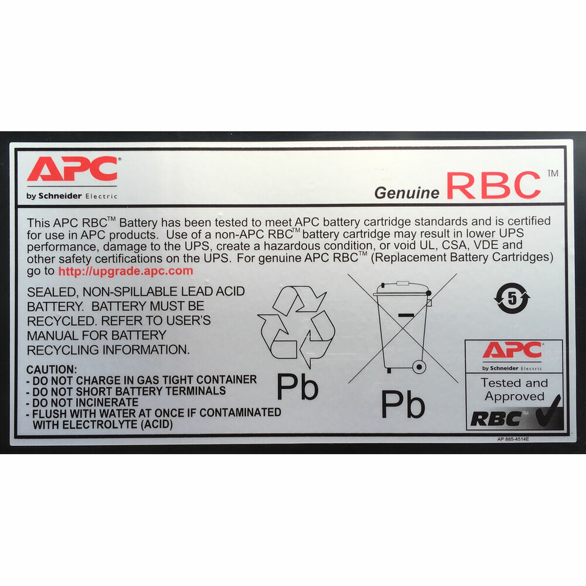 Batterij APC RBC32 Navulling